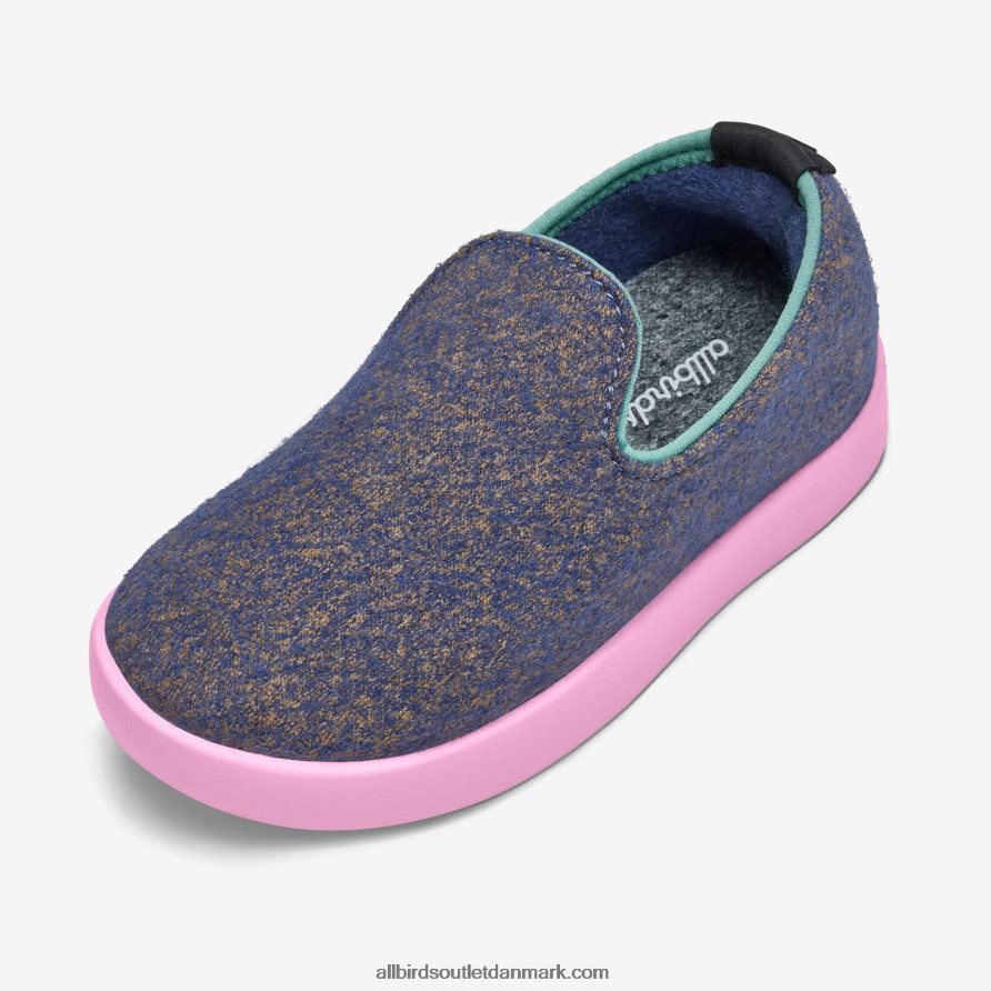 Allbirdssmallbirds uld liggestole - små børn X646JH247 wowza blå (flydende pink sål)