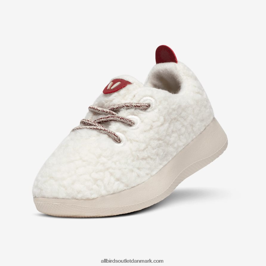 Allbirdssmallbirds uldløbere - små børn X646JH242 naturlige hvide fnug (beige hush-sål)