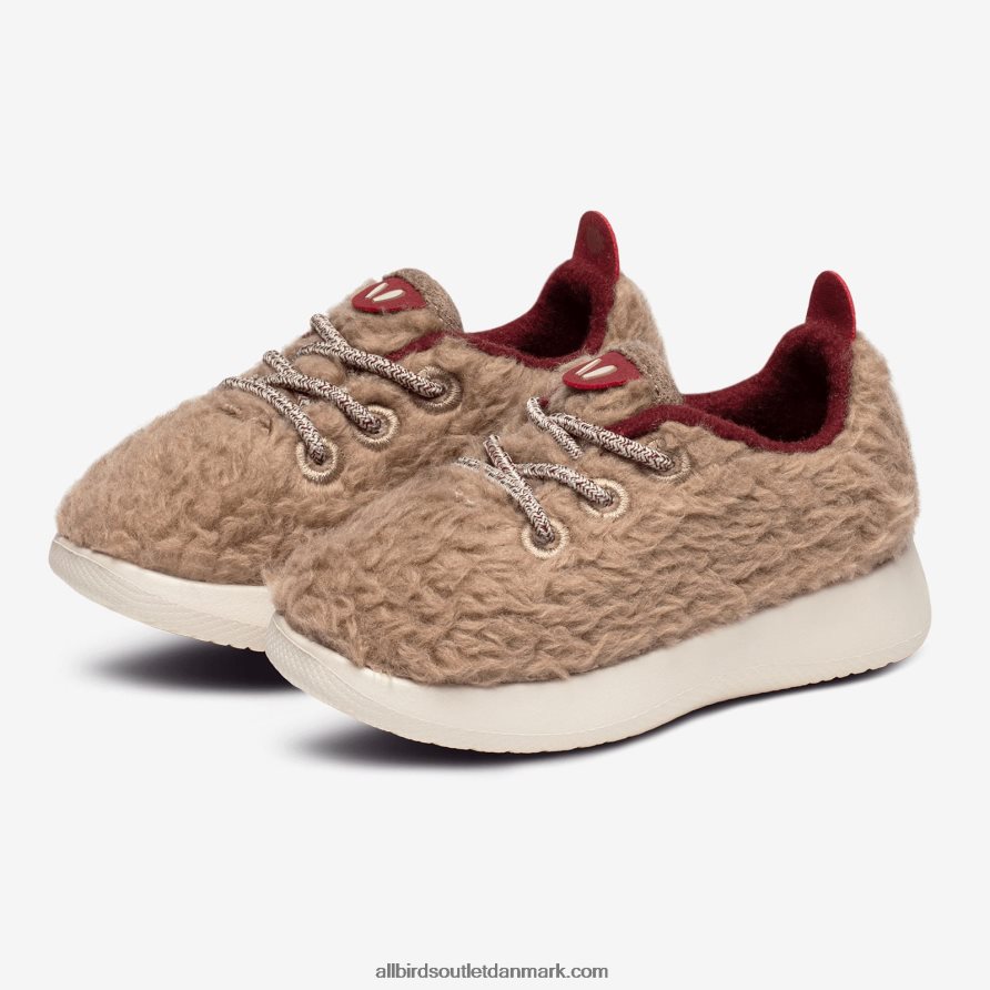 Allbirdssmallbirds uldløbere - små børn X646JH243 diset beige fnug (beige hush-sål)