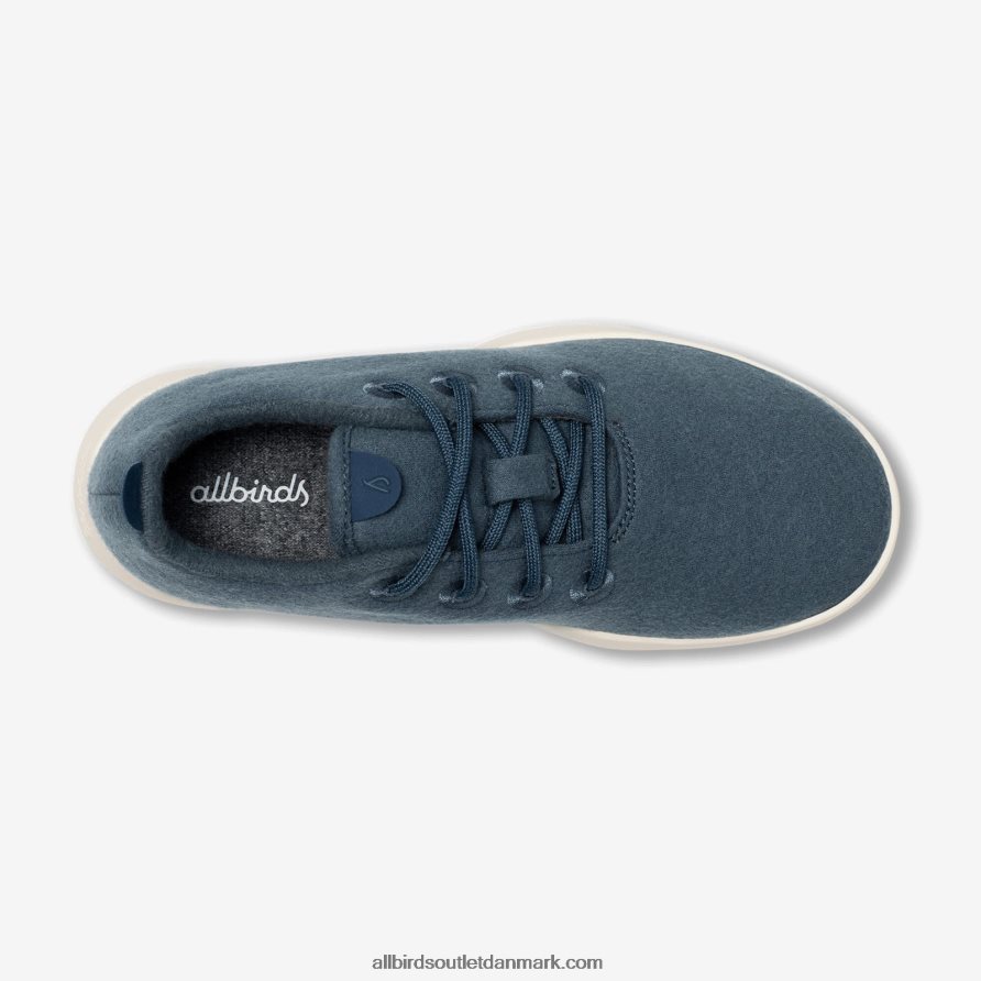 Allbirdssmallbirds uldløbere - store børn X646JH257 rolig blågrøn (naturlig hvid sål)