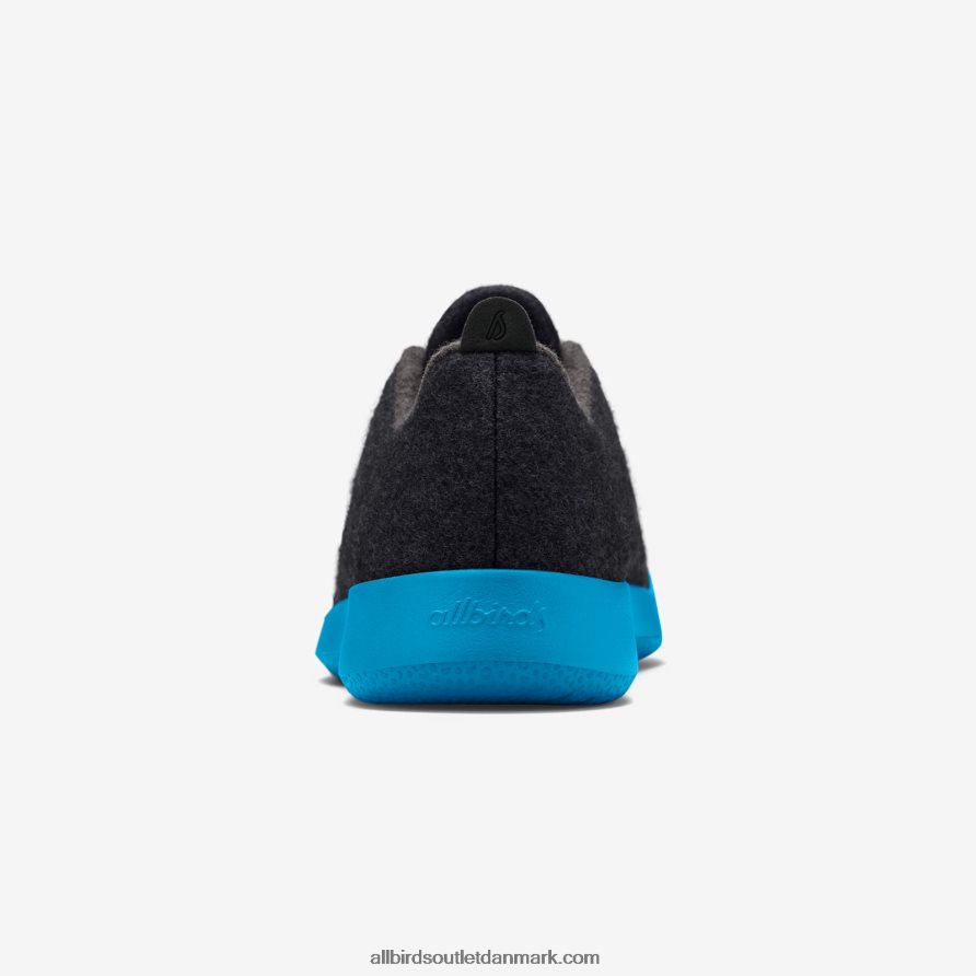 Allbirdssmallbirds uldløbere - store børn X646JH262 naturlig sort (trives blågrøn sål)