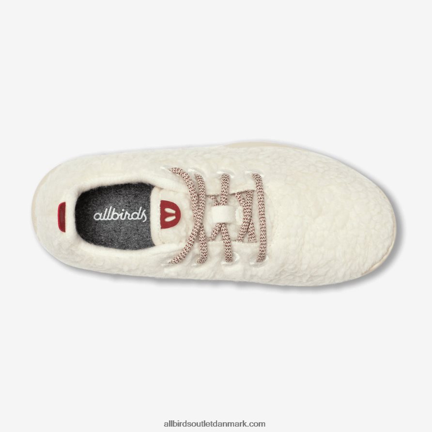 Allbirdssmallbirds uldløbere - store børn X646JH264 naturlige hvide fnug (beige hush-sål)