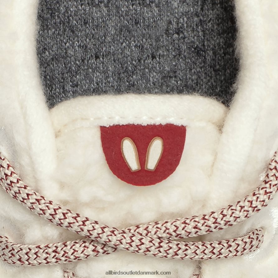 Allbirdssmallbirds uldløbere - store børn X646JH264 naturlige hvide fnug (beige hush-sål)
