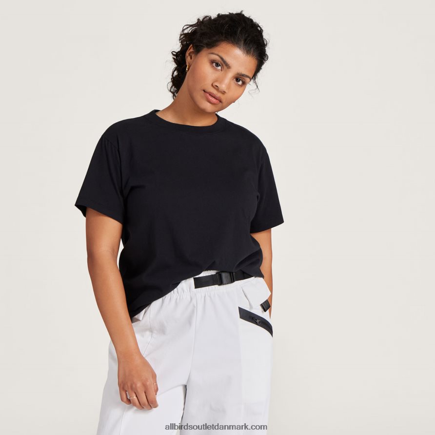 Allbirdsdame-t-shirt i god bomuld X646JH216 naturlig sort