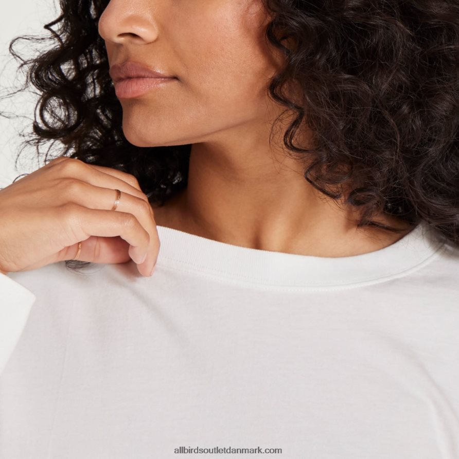 Allbirdslangærmet t-shirt i god bomuld til kvinder X646JH220 snestorm