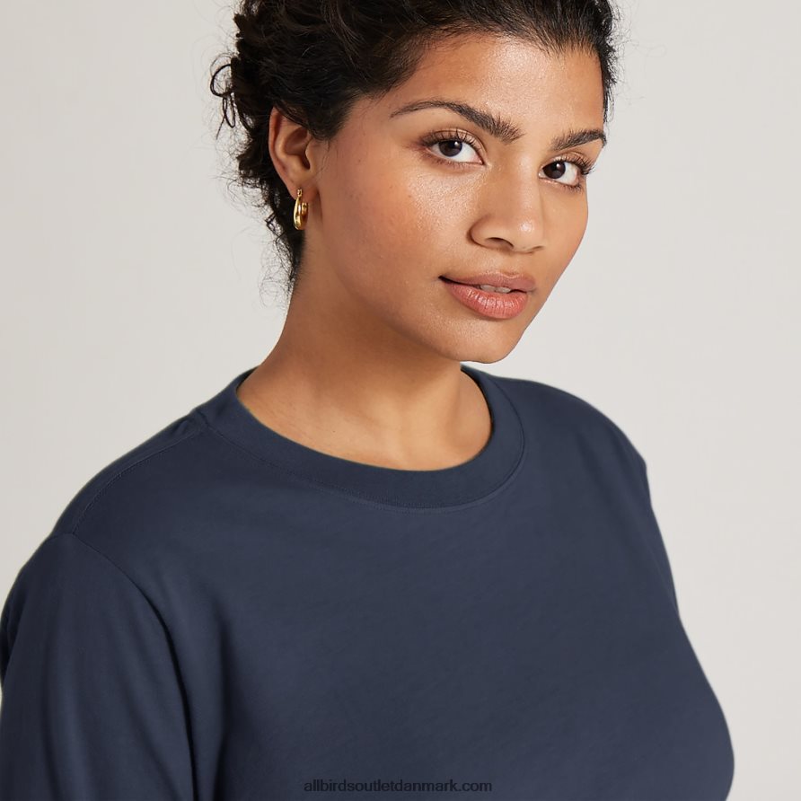 Allbirdslangærmet t-shirt i god bomuld til kvinder X646JH222 diset indigo