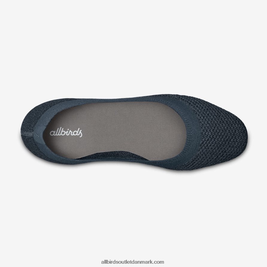 Allbirdskvinders træbriser X646JH157 navy night (mørk marineblå sål)