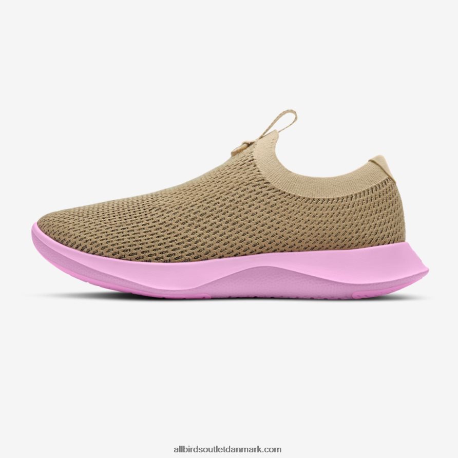 Allbirdskvinders træ dasher relæ X646JH187 diset beige (flydende lyserød sål)