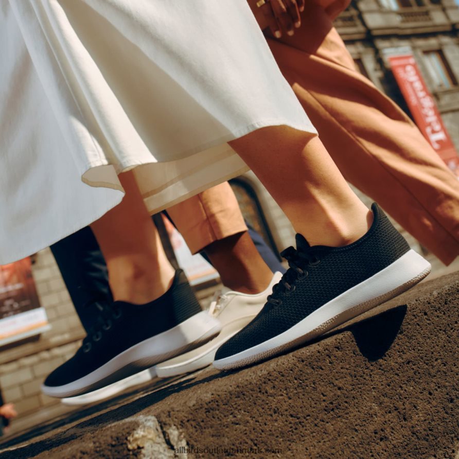 Allbirdskvinders træløbere X646JH155 marineblå nat (hvid sål)