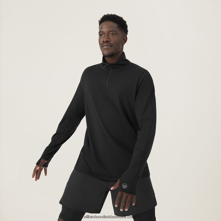 Allbirdsmænds ydeevne kvart lynlås X646JH154 naturlig sort