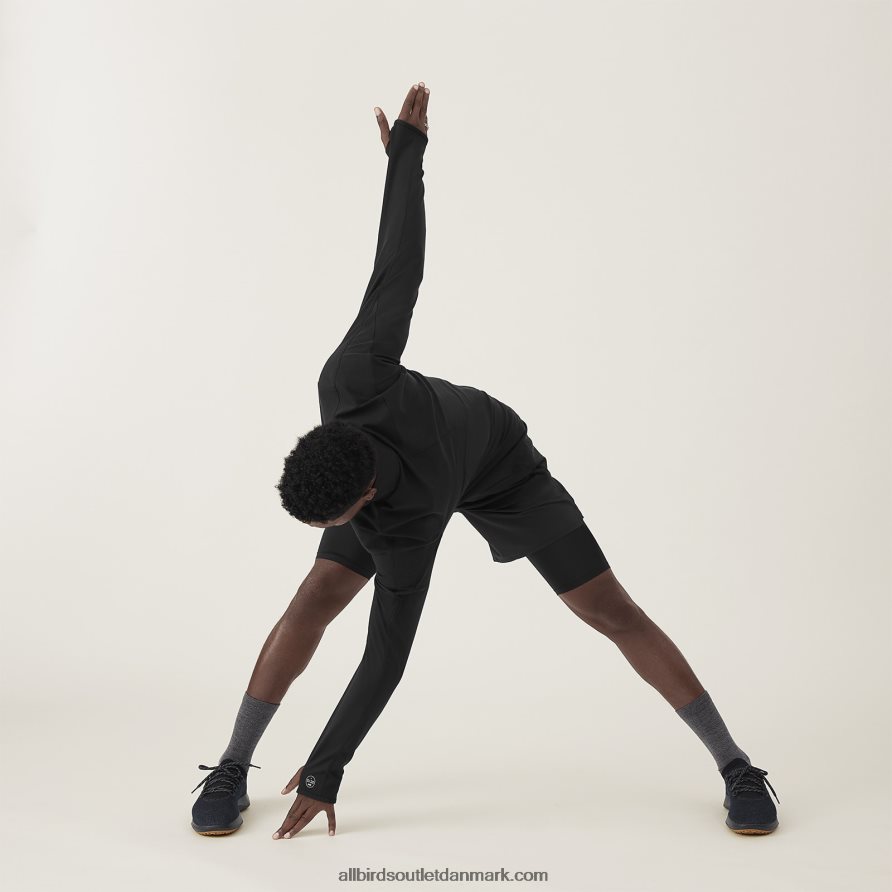 Allbirdsmænds ydeevne kvart lynlås X646JH154 naturlig sort