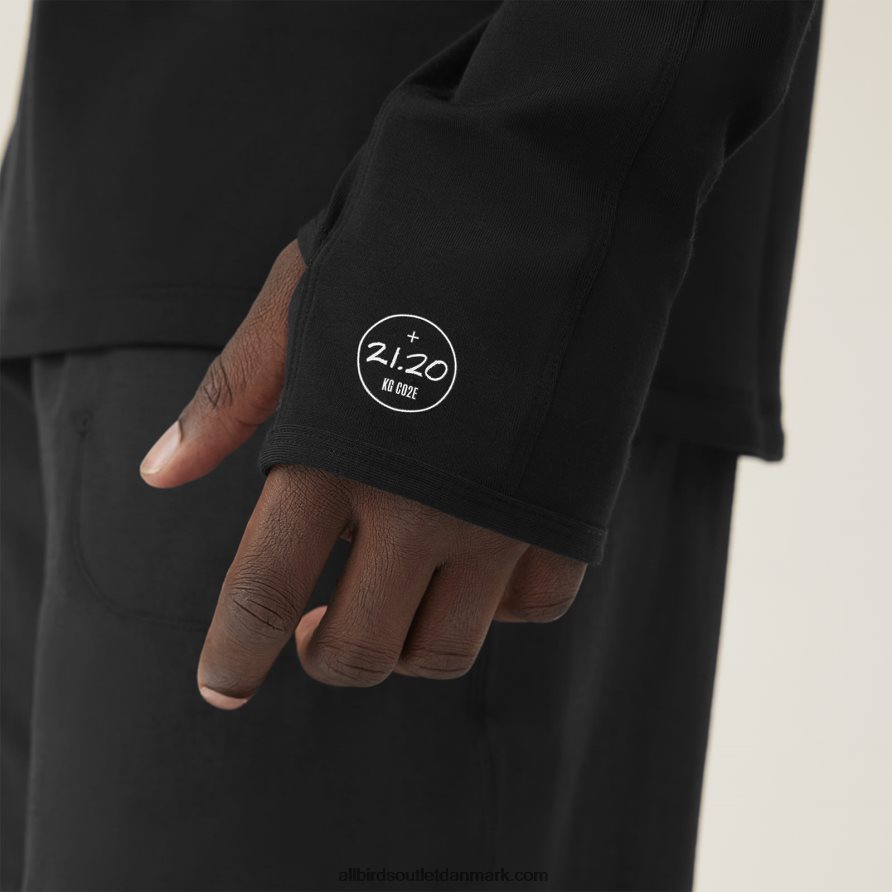 Allbirdsmænds ydeevne kvart lynlås X646JH154 naturlig sort