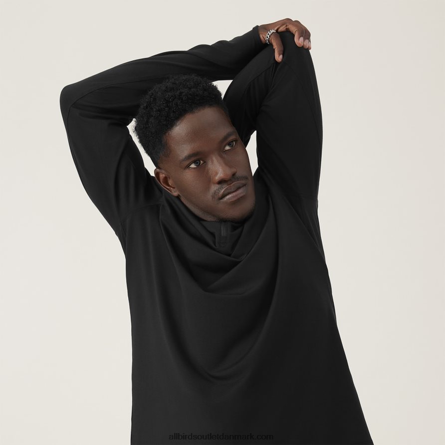 Allbirdsmænds ydeevne kvart lynlås X646JH154 naturlig sort