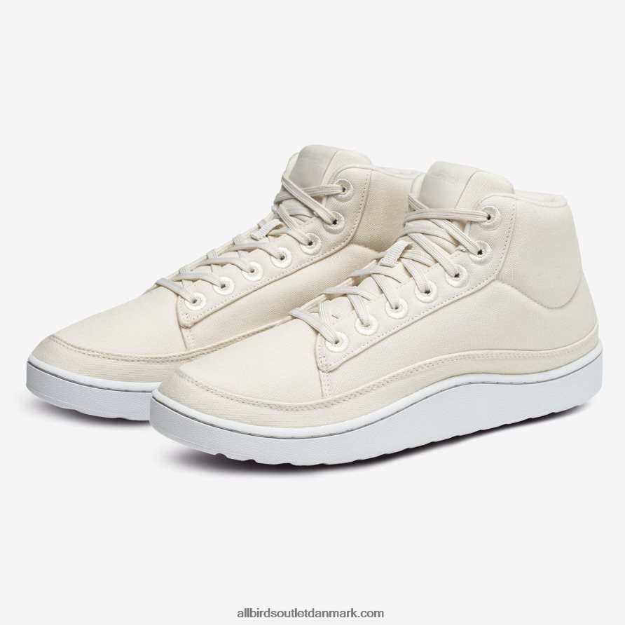 Allbirdsmænds lærred pacer mids X646JH91 naturlig hvid (snestormsål)