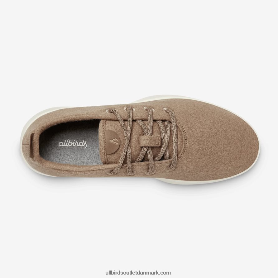 Allbirdsherre uld løbere X646JH32 diset beige (naturlig hvid sål)