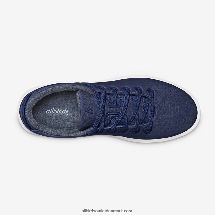 Allbirdsherre uld piper vævet X646JH68 diset indigo (snestormsål)